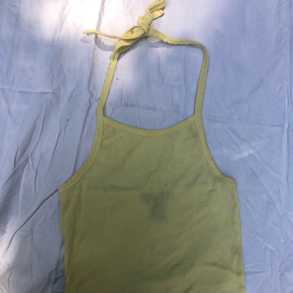 Forever21 yellow halter top